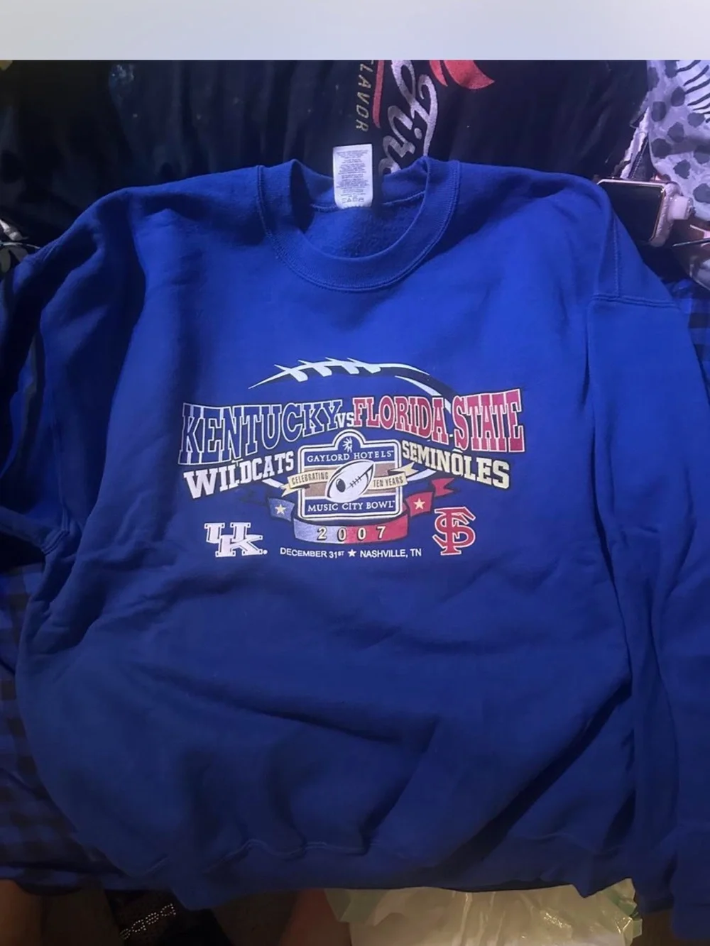 Vintage 2007 Kentucky Wildcats Crewneck Sweatshirt NEVER WORN- College Football